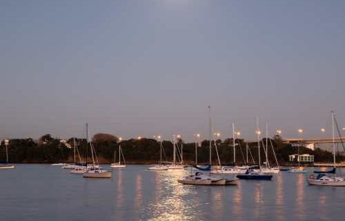 Kate Burton-Brown Birkenhead Wharf Moonlit Sparkle