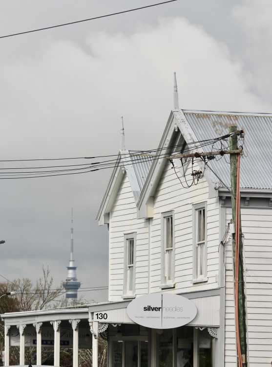 View of the old and the new, Hinemoa Street