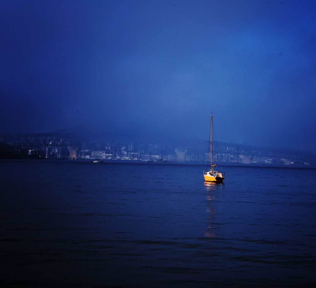 Jianguo Yang Boat in Mist