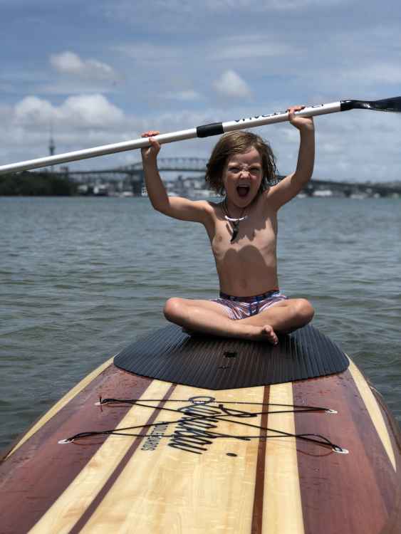 Paddle boarding in little shoal bay