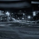 Night Traffic With the Auckland City Skyline as a Backdrop