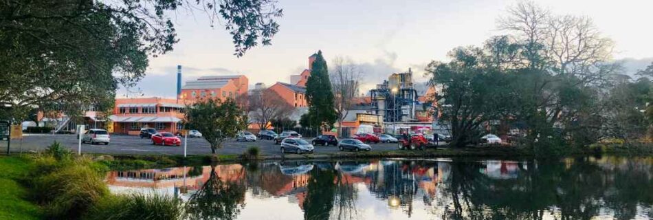 Lake Reflection of the Chelsea Sugar Refinery