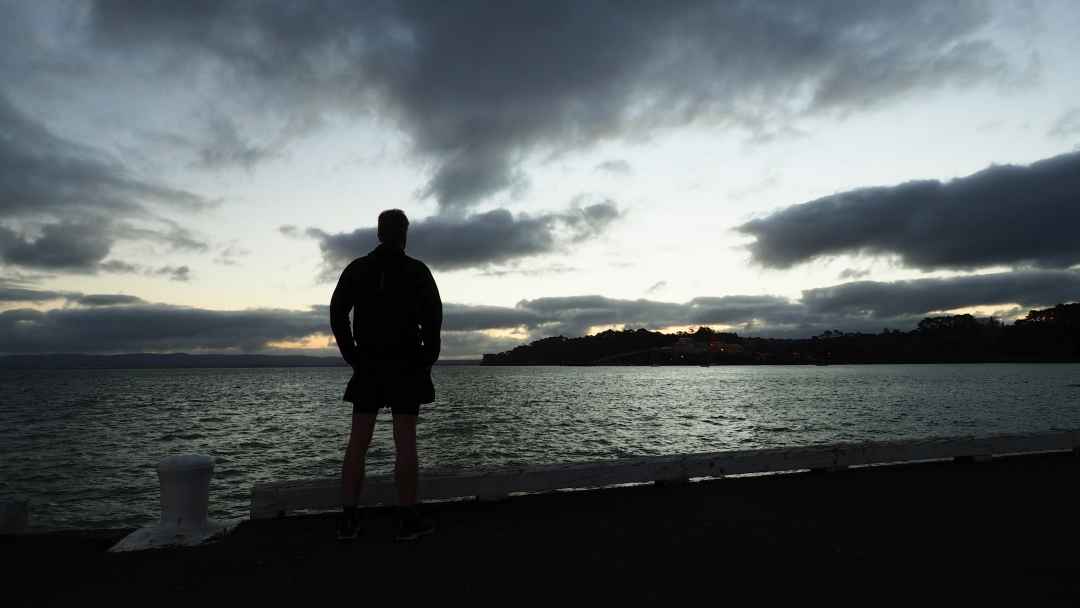 Sunset at the Birkenhead Ferry Terminal