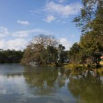 Lake in front of the Chelsea Sugar Factory